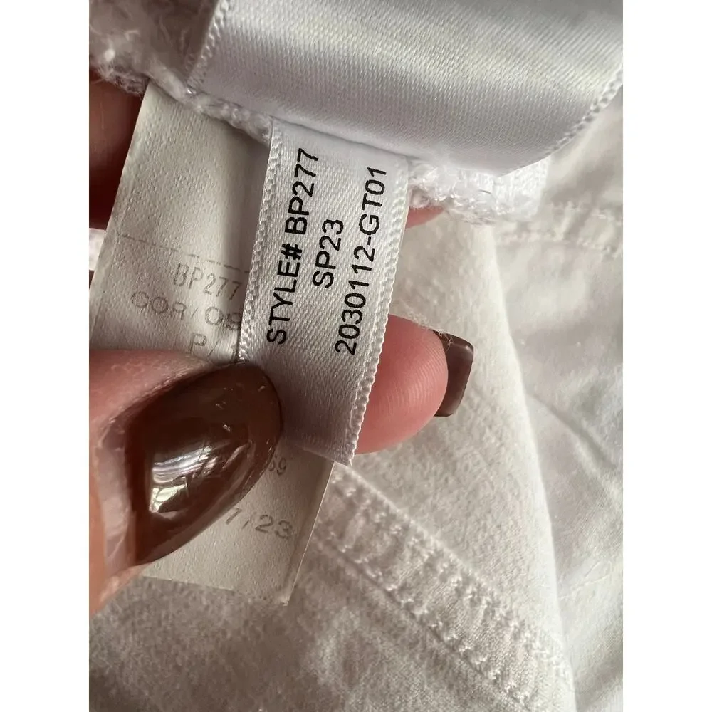 NWT J. Crew Women's Classic Fit Denim Rolled Hem Cut-Off Shorts White Size 31